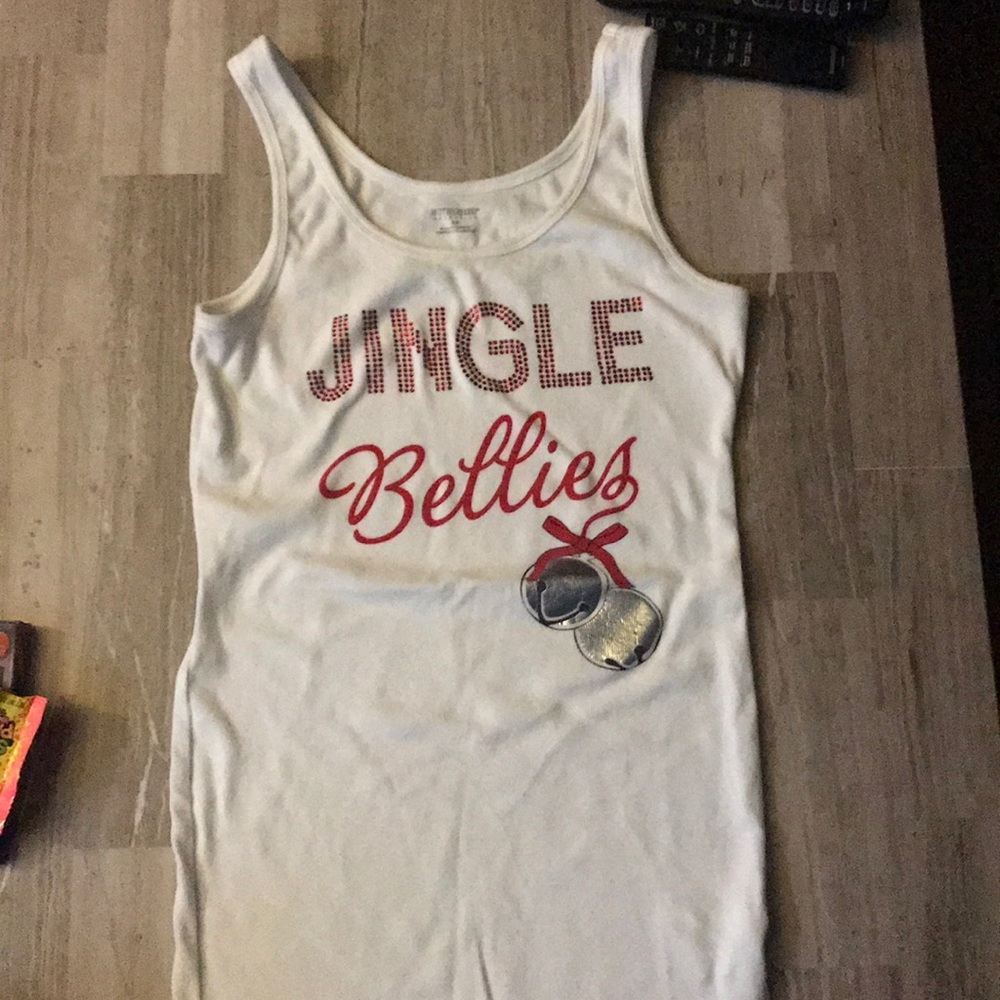 Maternity Christmas tank